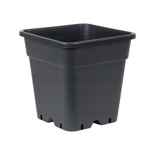 Pot carré noir 20 litres - 31 x 31 x 31 cm