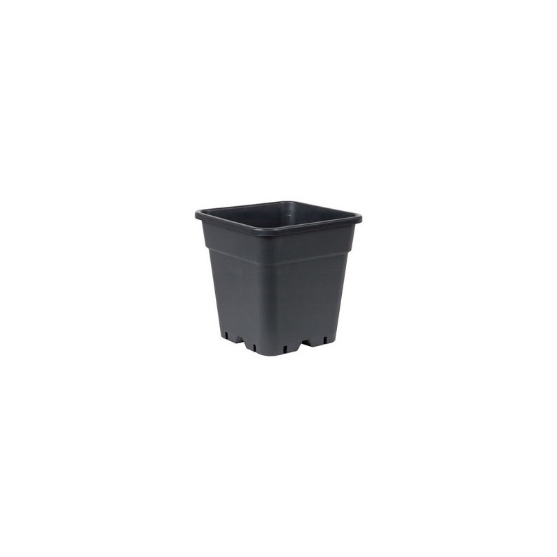 Pot carré noir 20 litres - 31 x 31 x 31 cm
