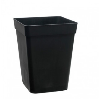 Pot carré noir 2 litres CEP - 12 x 12 x 20 cm
