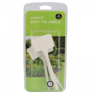 Lot de 10 étiquettes blanches pour plantes