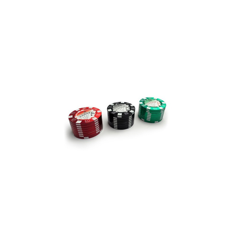 Grinder poker 3 Parties 50 mm cartes