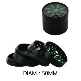 Grinder Alu 50mm 4 parties vert - SD500