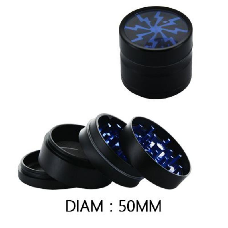 Grinder Alu 50mm 4 parties bleu - SD500