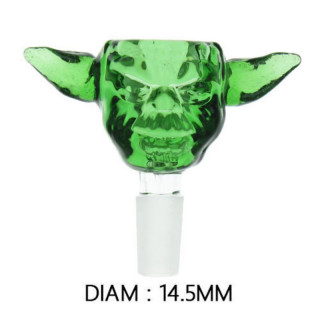 Douille en verre Yoda - couleur verte - GA25