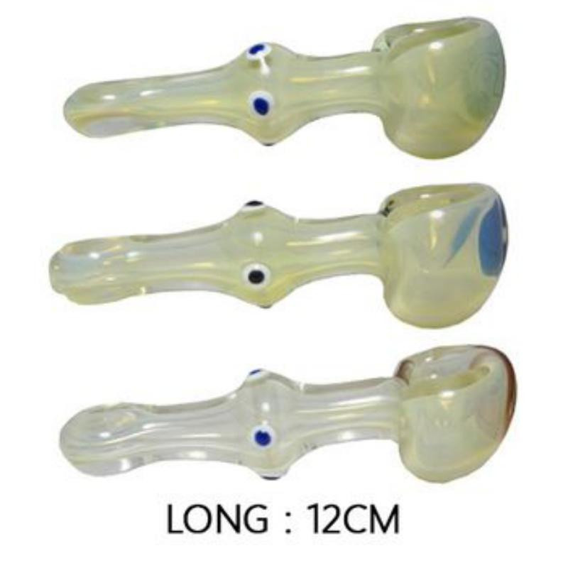 Pipe en verre 12 cm - Mix couleurs - MGP06