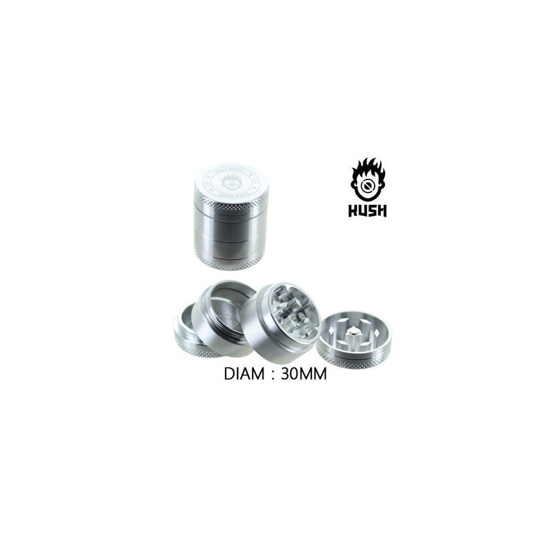 Grinder Kush Argos 30mm 4 parties Gris