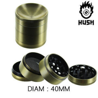 Grinder Kush Curved 40mm 4 parties Or