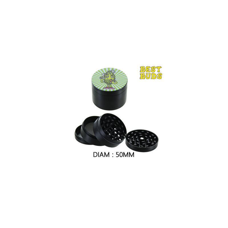 Grinder Alu Best Bud 50mm 4 parties