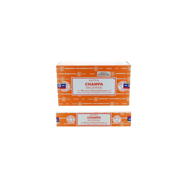Encens indien bâtons Champa - paquet de 15gr Encens indien bâtons Champa - paquet de 15gr