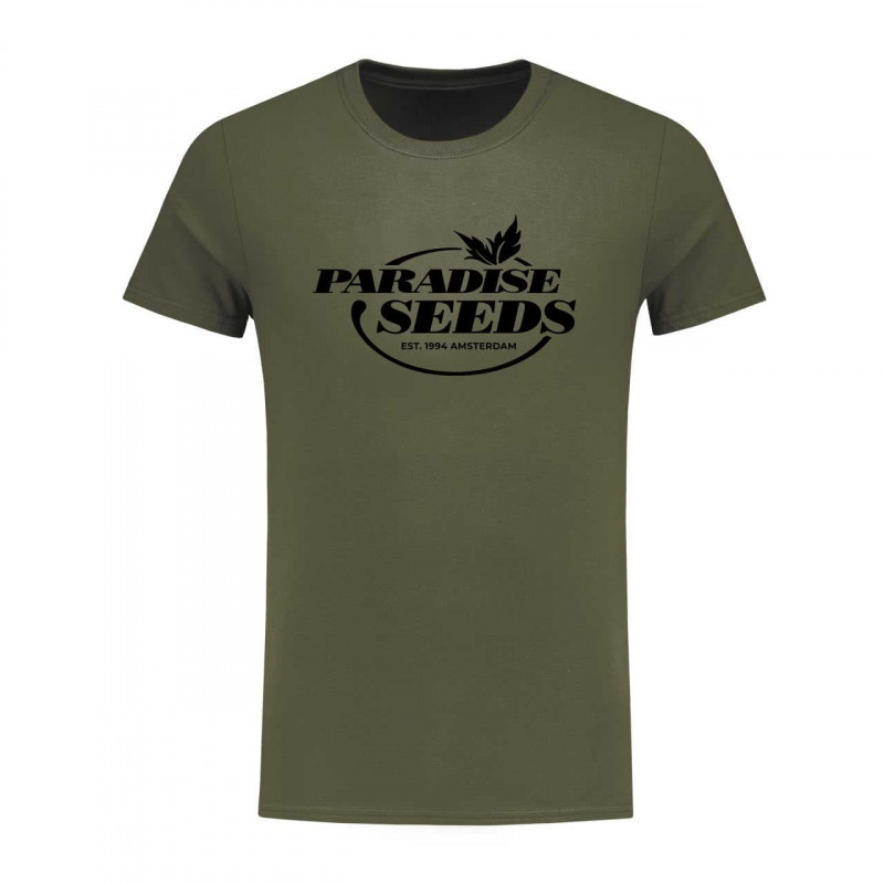 T-Shirt Homme Olive - Paradise Seeds