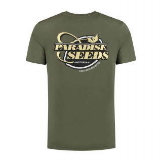 T-Shirt Homme Olive logo dorée - Paradise Seeds