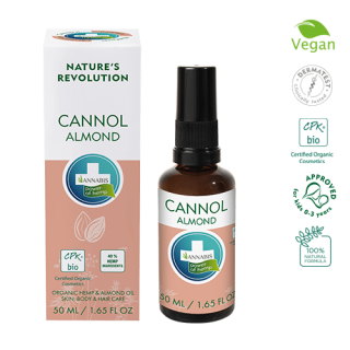 Cannol Huile d'amande et de chanvre bio - Annabis - 15ml - Cosmétiques CBD