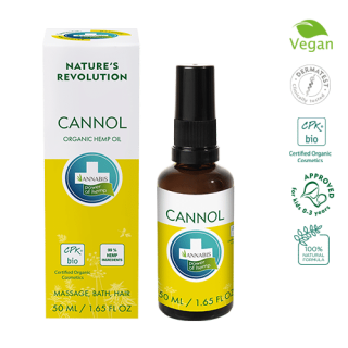 Cannol Huile de graines de chanvre bio - Annabis - 15ml - Cosmétique CBD