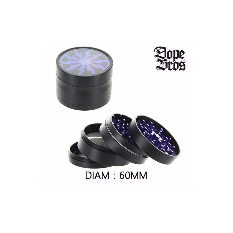 Grinder Alu 60mm 4 parties Violet - SD630