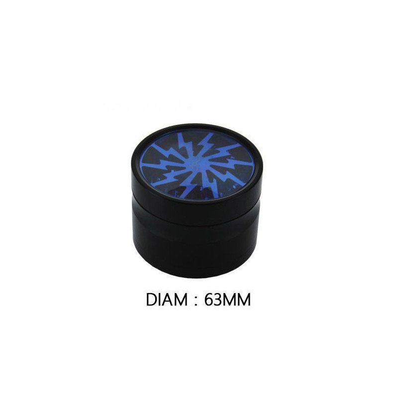 Grinder Alu 60mm 4 parties Bleu - SD630