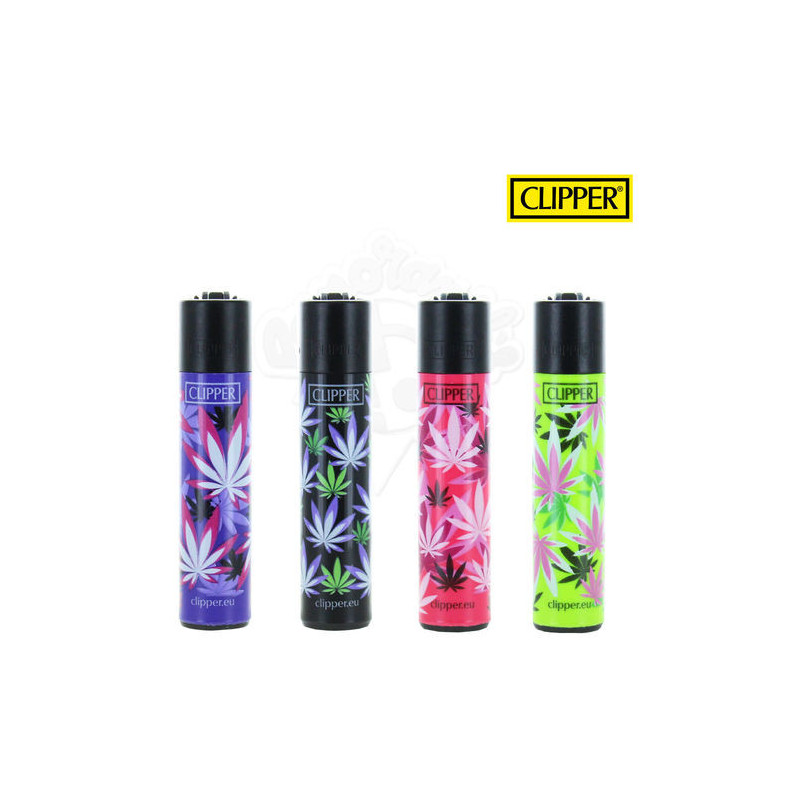 Briquet - Multi-couleurs - Feuilles Canna - Clipper