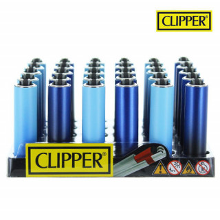 Mini Briquet - Ocean Blue - Metal - Clipper