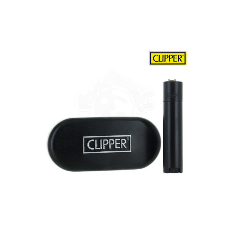 Briquet - Black Mat - Metal - Clipper