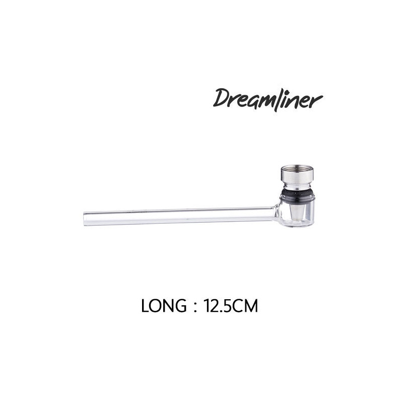 Pipe en verre Bout Gris - Dreamliner - 12,5 cm