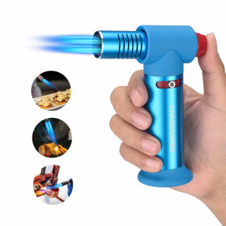 Torche à gaz rechargeable - 4 Flammes Bleues - Champ High