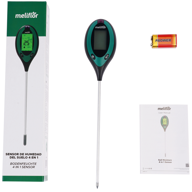 Test Testeur PH Mètre Sol 4 En 1, Mesure De La Température, De L'humidité,  De La Luminosité Hygromètre Pour Jardin Ferme Pelouse Plantes Ph-Metre -  Prix pas cher