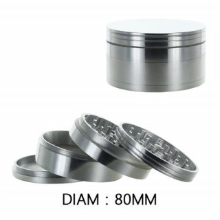 Grinder alu 80mm 4 parties