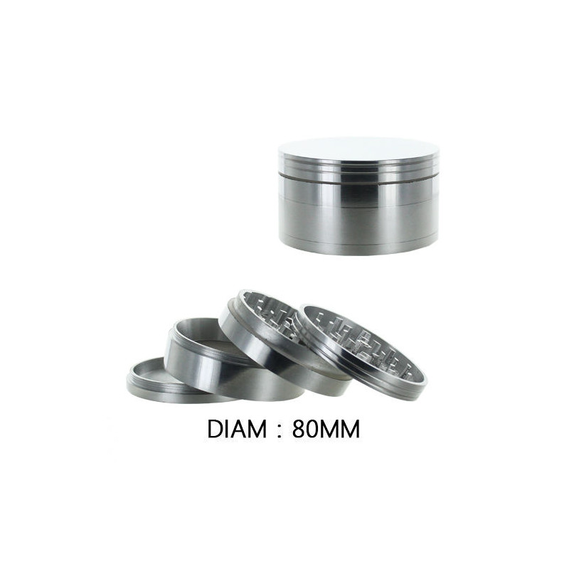 Grinder alu 80mm 4 parties Grinder alu 80mm 4 parties