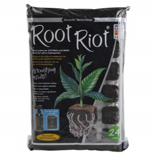 Root Riot - Plateau de Bouturage 24 Bouchons - Growth Technology