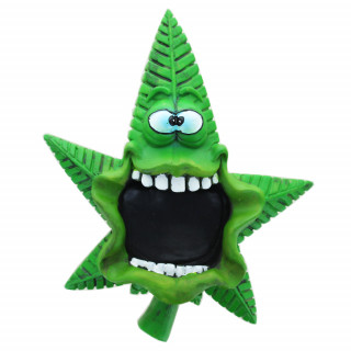 Cendrier Feuille de cannabis vert "Starfish" - Polyrésine