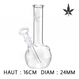 Bang verre Weed 2606 - 16cm