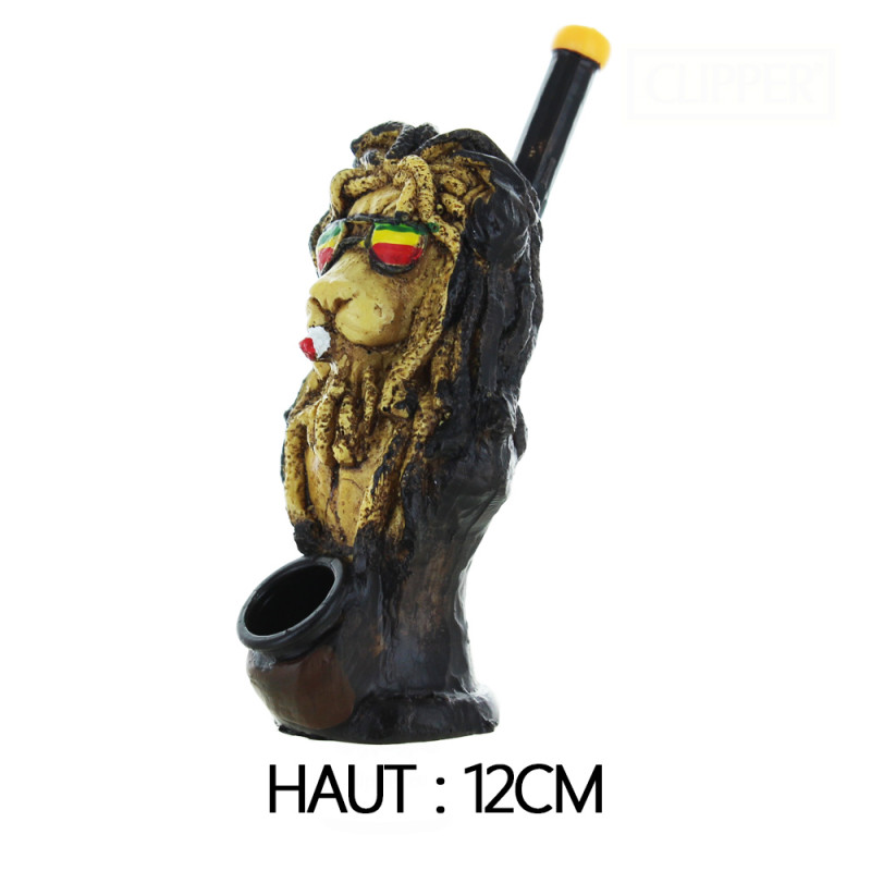 Pipe en Polyrésine - Rasta Lion - 12cm