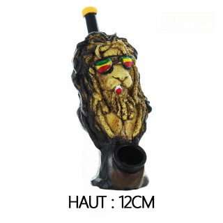 Pipe en Polyrésine - Rasta Lion - 12cm