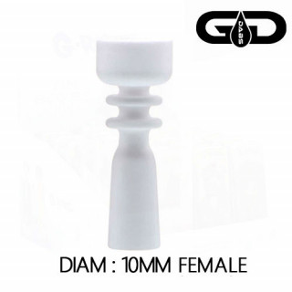 Douille Clou en Céramique Female - 10mm - Grace Dabs