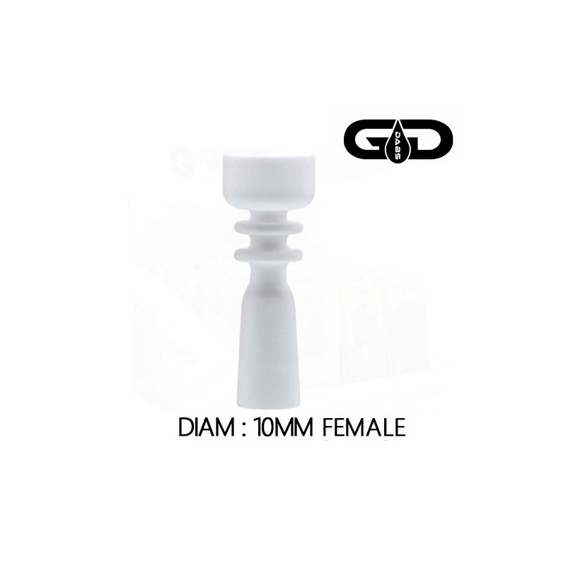 Douille Clou en Céramique Female - 10mm - Grace Dabs