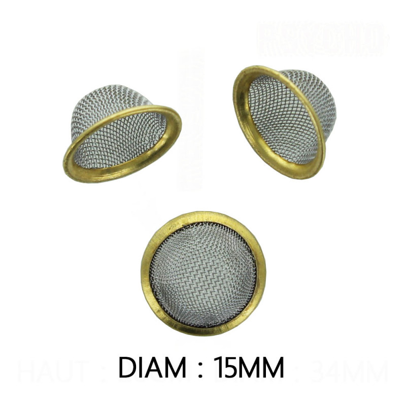 Boite de 25 Grilles pour Pipes et Bangs - 15 mm Boite de 25 Grilles pour Pipes et Bangs - 15 mm