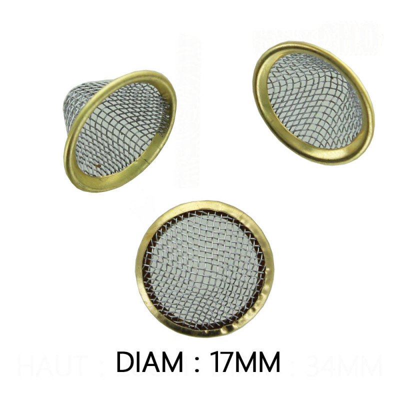 Boite de 25 Grilles pour Pipes et Bangs - 17 mm Boite de 25 Grilles pour Pipes et Bangs - 17 mm