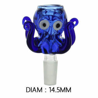 Douille en verre Octopus - bleu - GA21