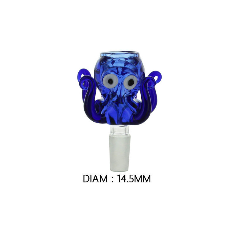 Douille en verre Octopus - bleu - GA21