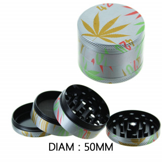 Grinder Alu Fluorescent "Glow" - 50mm - Variante 1