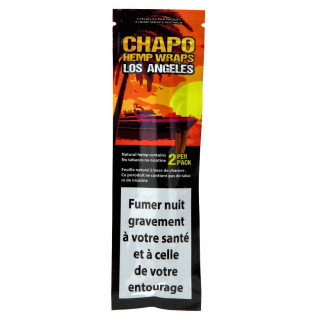 Feuilles à rouler - Blunt Hemp Wrap "Los Angeles" - Ananas + Banane - Chapo