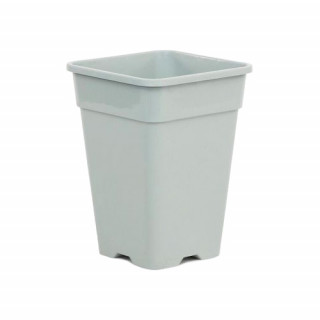 Pot carré blanc 2 litres - 15 x 15 x 20 cm