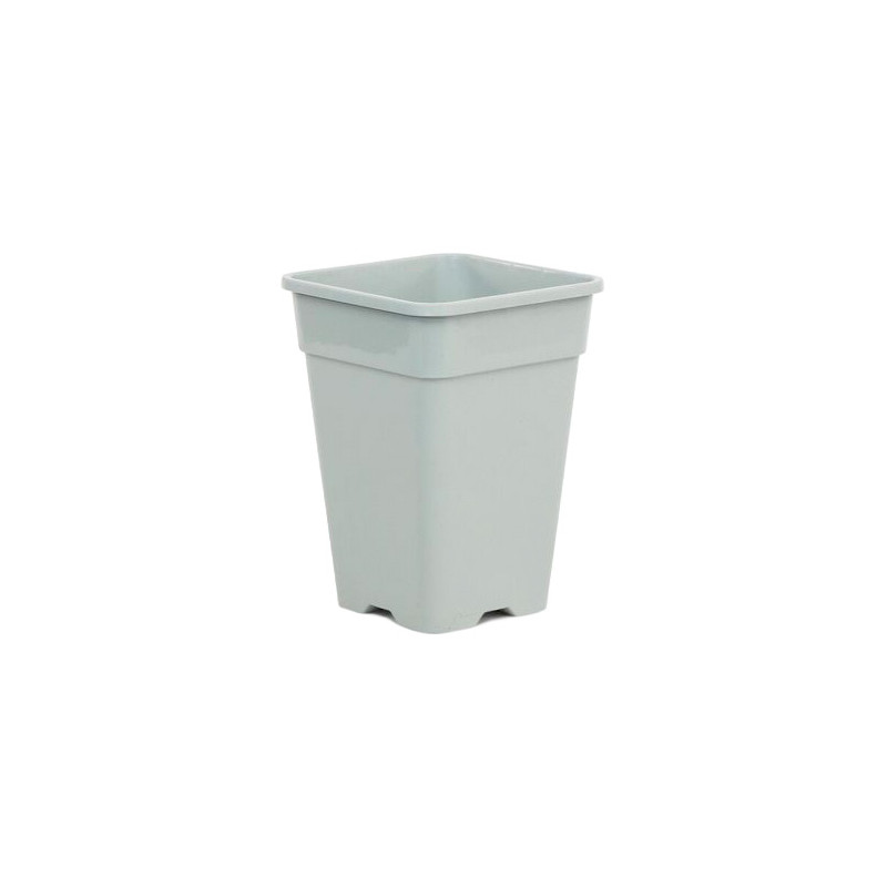 Pot carré blanc 2 litres - 15 x 15 x 20 cm