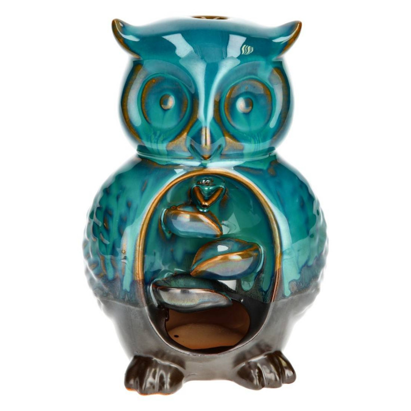 Porte Encens "Hibou"- Cascade Backflow - Céramique