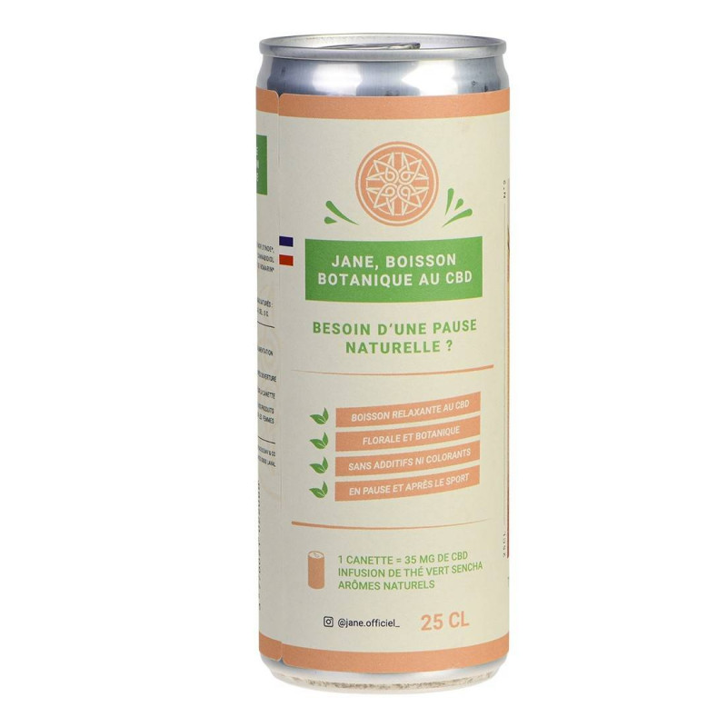 Boisson au CBD - Pêche-Romarin - JANE Boisson au CBD - Pêche-Romarin - JANE