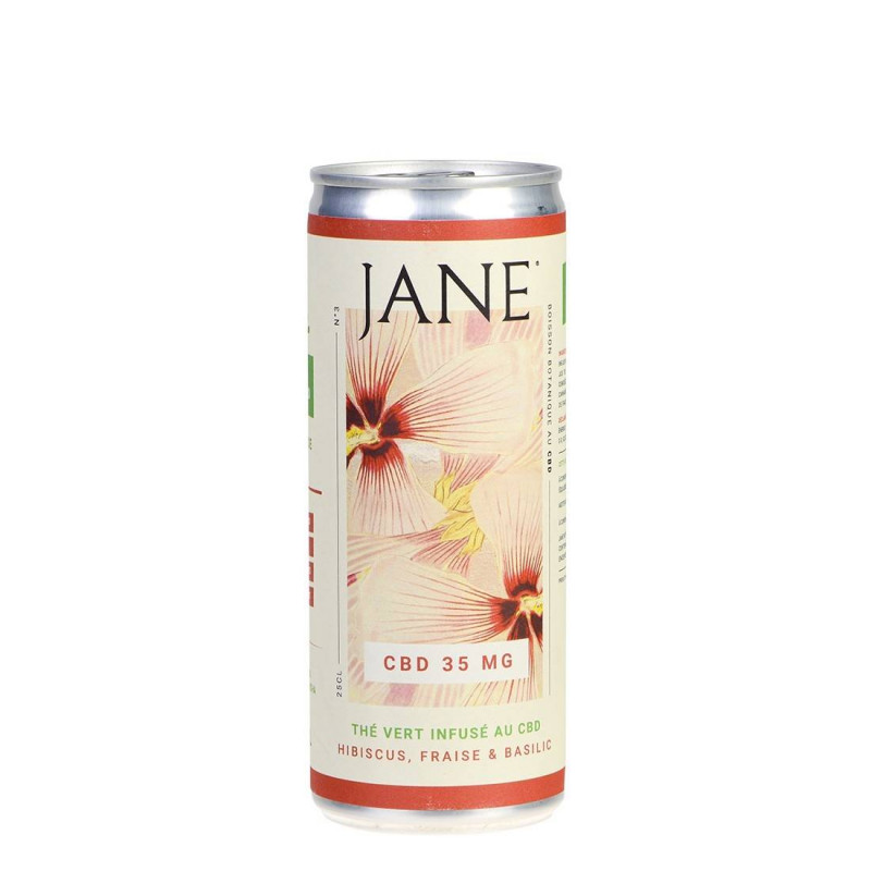 Boisson au CBD - Fraise-Basilic-Hibiscus - JANE