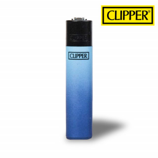 Briquet "Gradient" - Blanc-Bleu - Plastique - Clipper