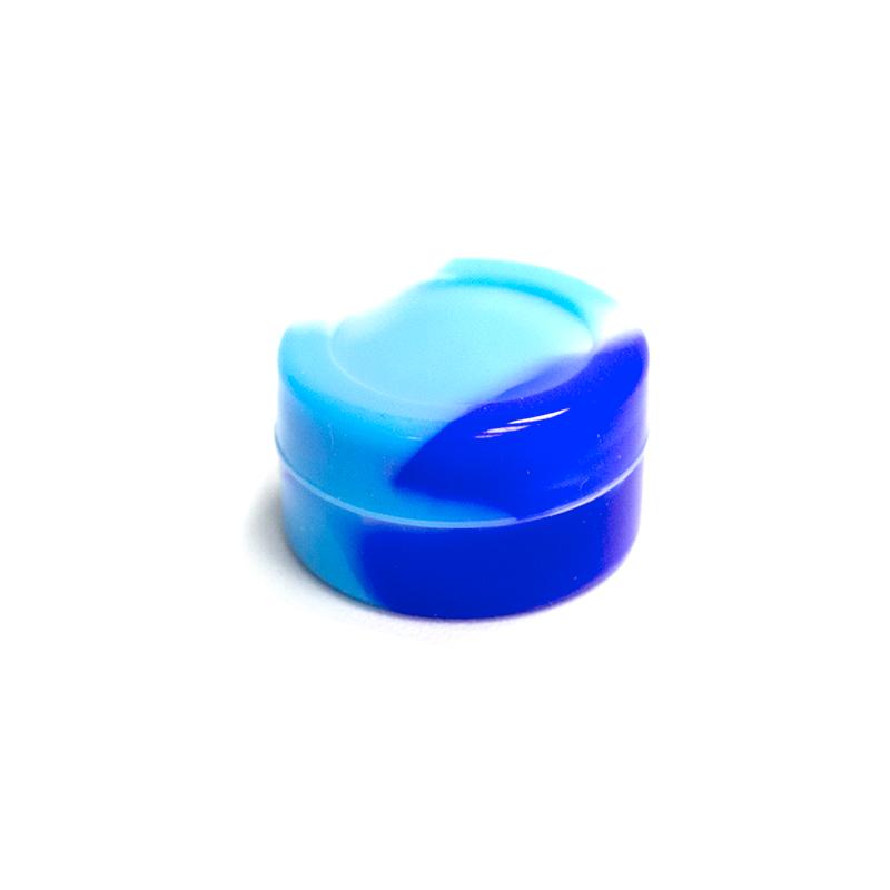 Petite boîte en silicone - Tricolore "Bleu-Ciel-blanc - 5ml