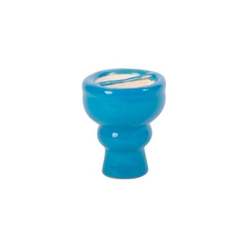 Foyer Chicha Double compartiment - Turquoise - Terre Cuite