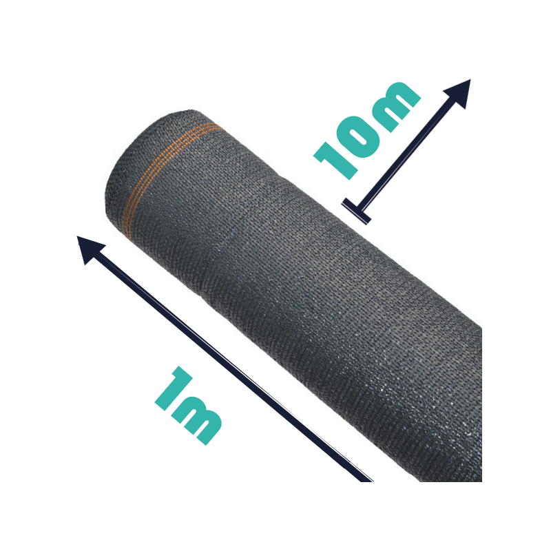 Anthracite 1m x 10m - Brise-Vues (PEHD)