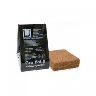 Coco Block Compressé forteco - Pot 9 L - 18x18x5 cm UGRO